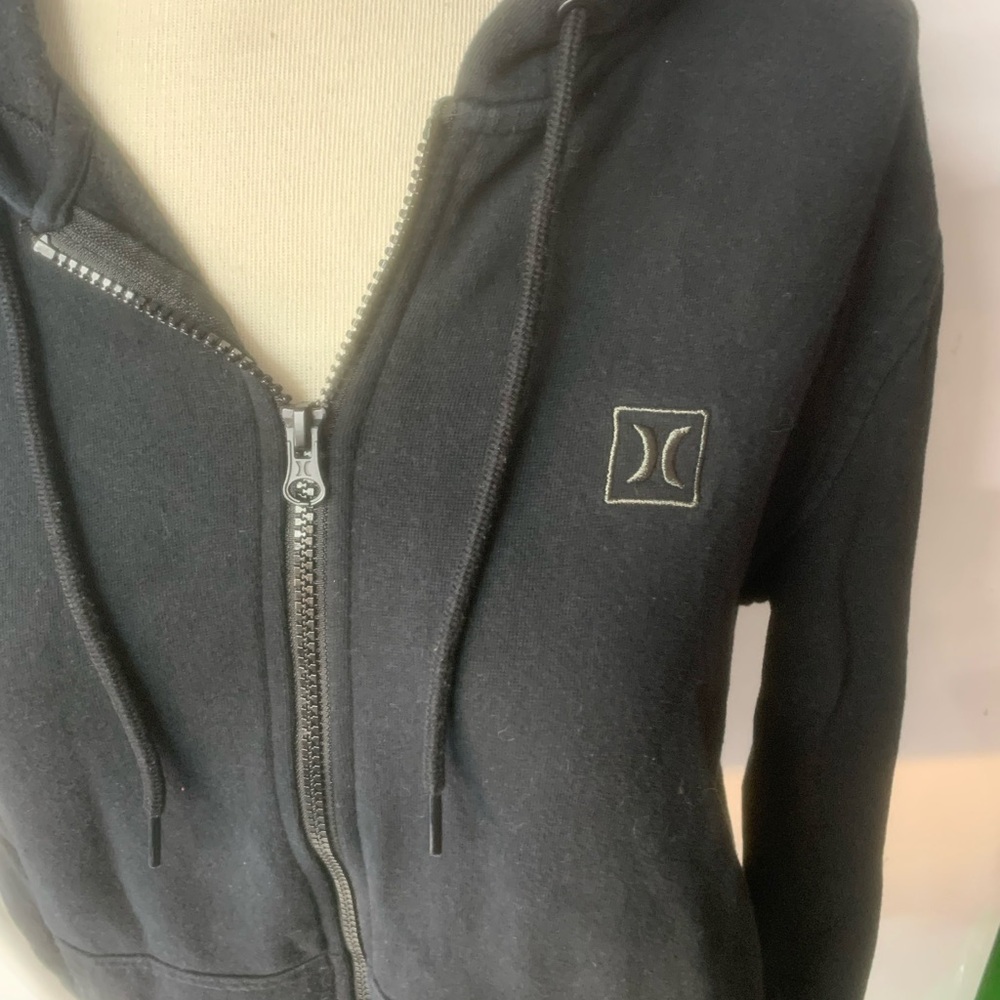 Hurley Black Zip-Up Hoodie size S